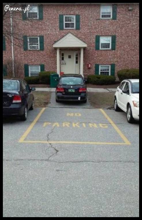 Niby nie można parkować a jednak się da