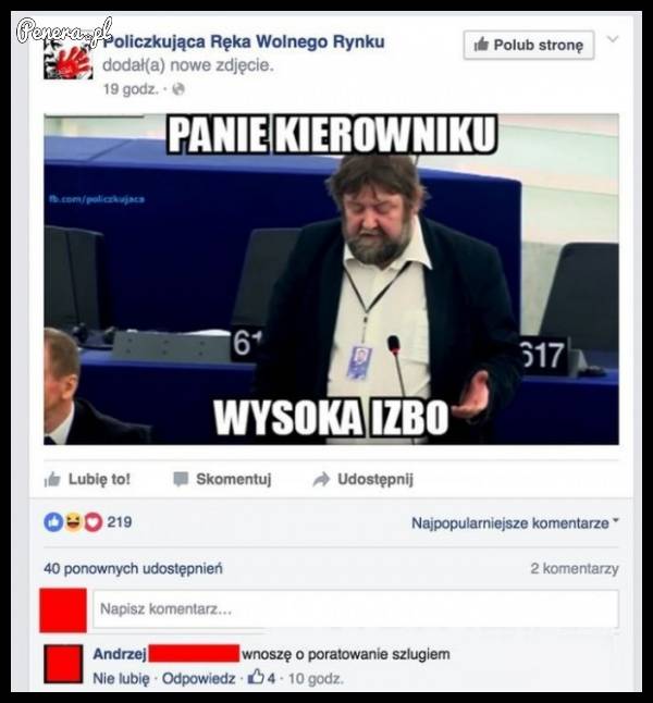 Panie kierowniku wysoka izbo