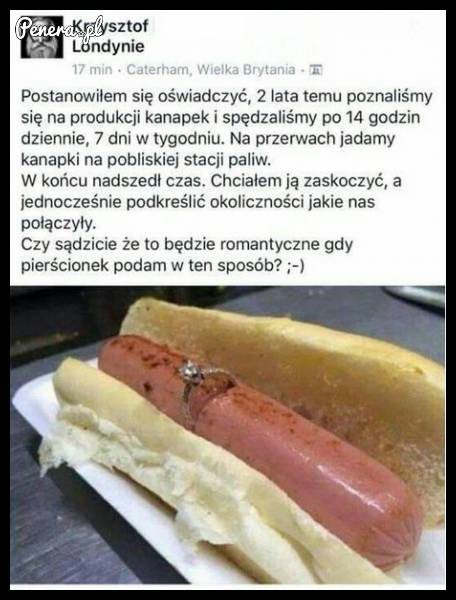Paten na oświadczenie się dziewczynie