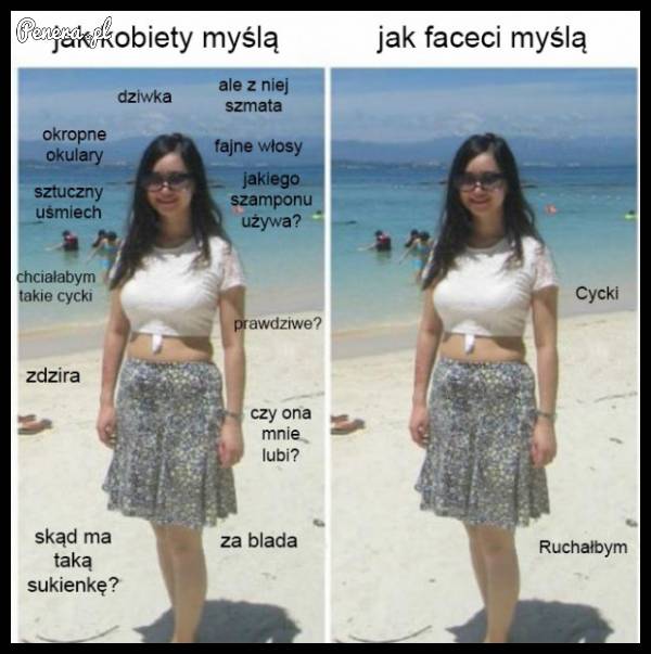 Różnica w myśleniu kobiet i mężczyzn