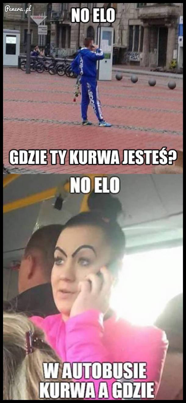 Seba dzwoni do swej maniurki