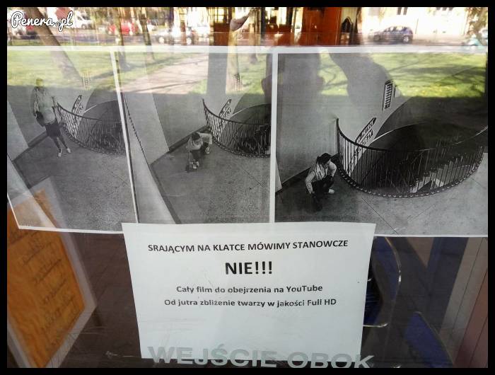 s**jącym na klatce stanowczo mówimy NIE!!