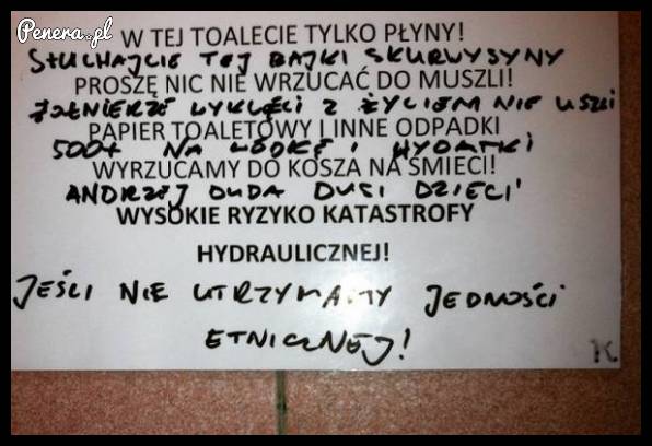 Toaletowy poeta w akcji