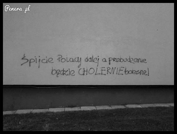 Całkiem mądre słowa napisane na murze!