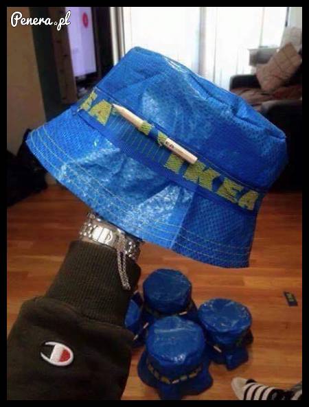 Czapka z Ikea