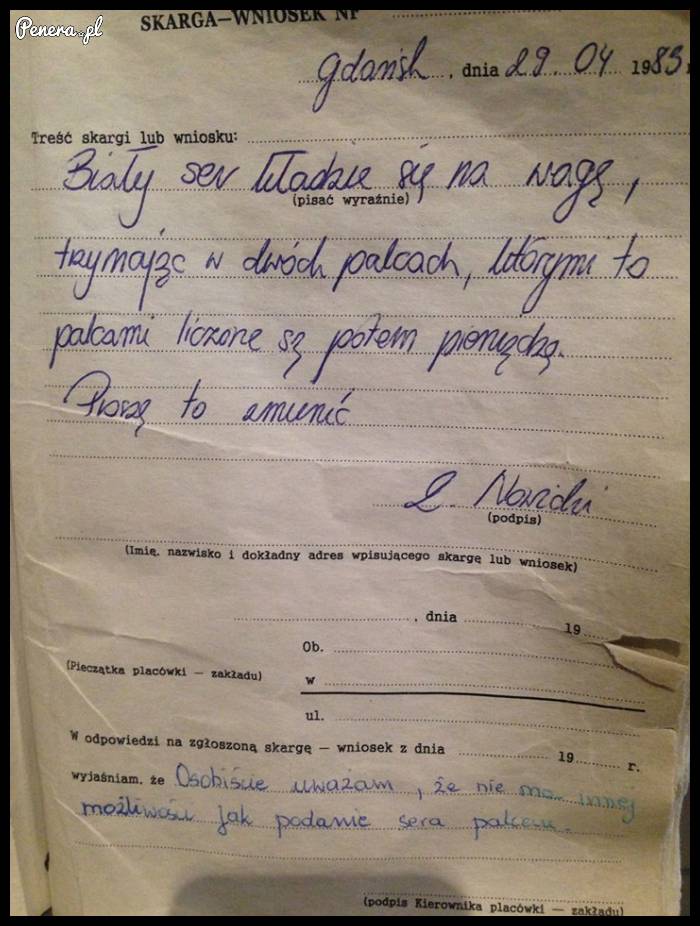 Jak się nakładało biały ser w PRLu