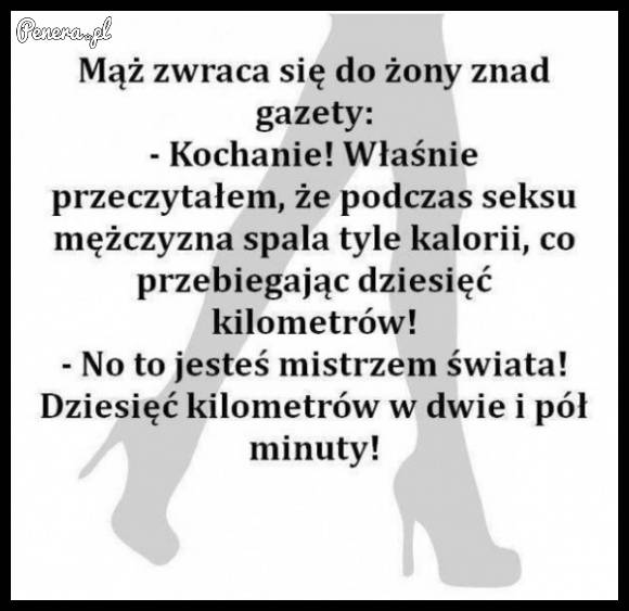 Kawał - Mąż zwraca się do żony znad gazety