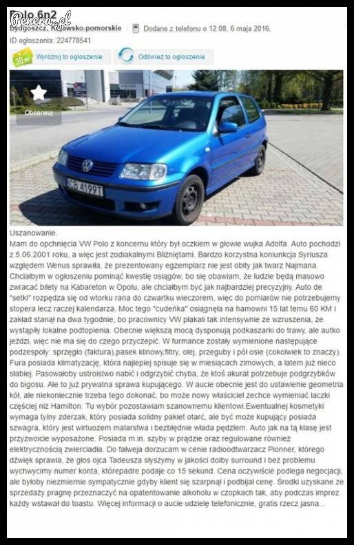 Kisne z tego opisu polo!