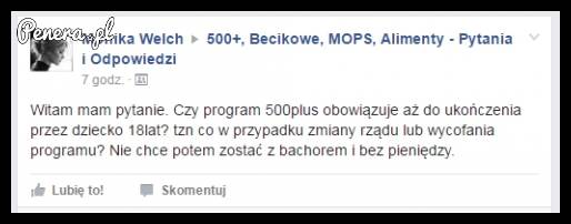 Kolejne dziwne pytanie w sprawie 500+