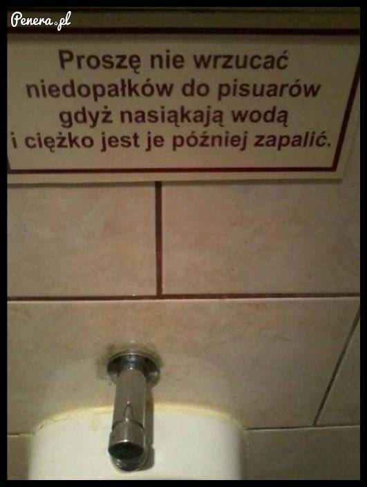 Lepiej rzuć kiepa na podłogę