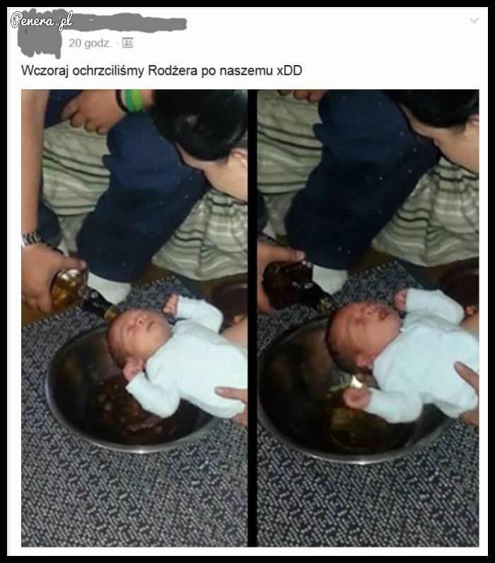 Ochrzcili Rodżera po swojemu