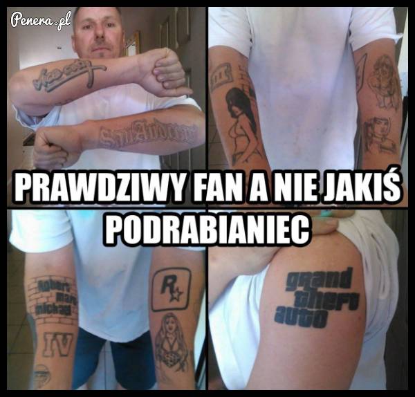 Prawdziwy fan a nie jakiś podrabianiec!