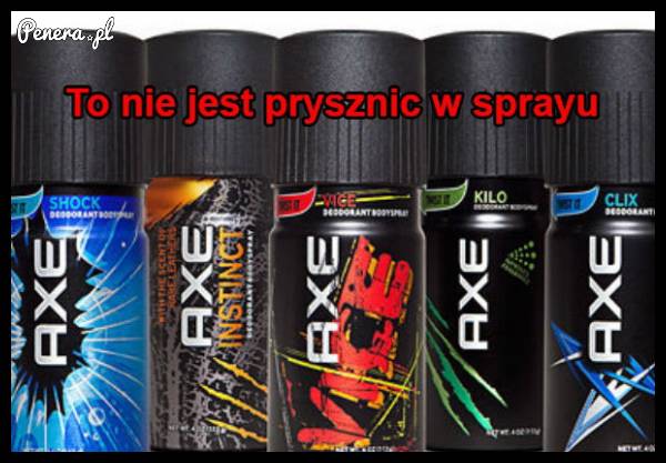 To nie jest prysznic w spray