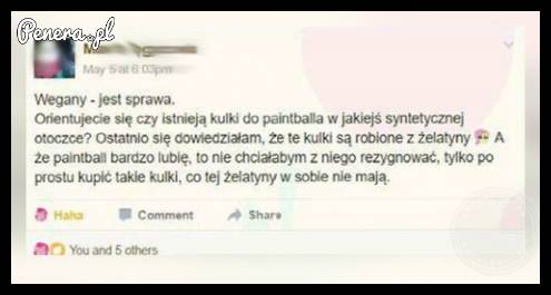 Weganizm a paintball