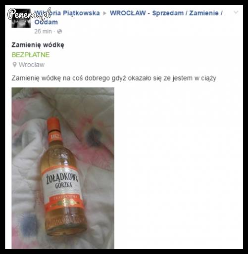 Zamienię wódkę