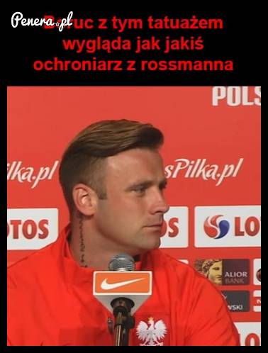 Boruc z tym tatuażem