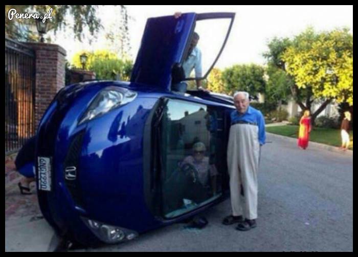 Dziadek i babcia postanowili sobie jeszcze zrobić fotkę