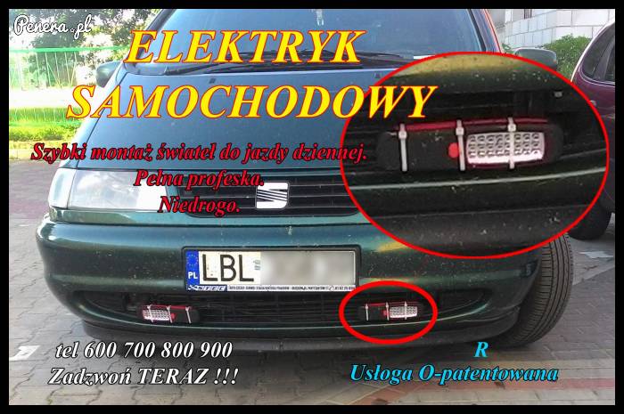 Elektryk samochodowy - pełna profeska