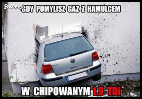 Gdy pomylisz gaz z hamulcem