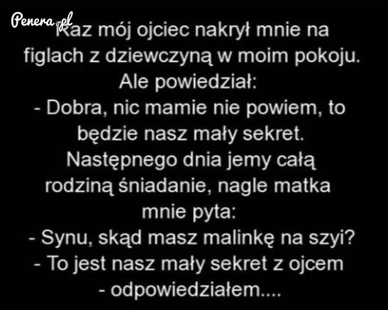 Kawał - Gdy ojciec nakryje na figlach z dziewczyną