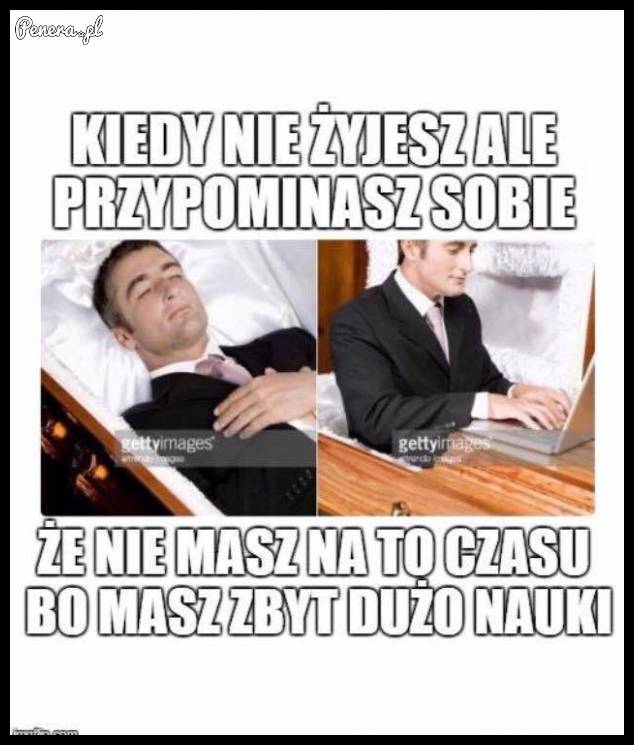 Kiedy nie żyjesz ale przypominasz sobie