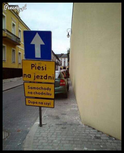 Ktoś poważnie postawił taki znak?