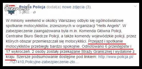 Ktoś tam jest niezłym śmieszkiem w tej policji