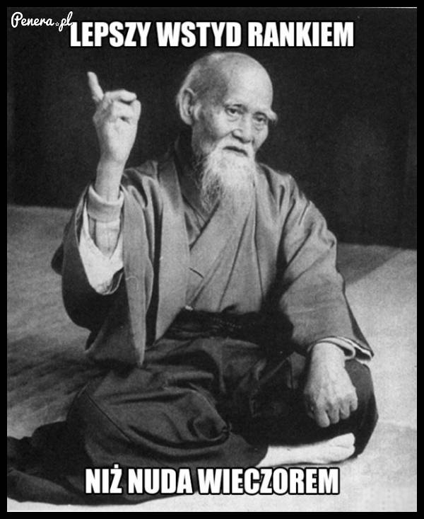 Lepszy wstyd rano
