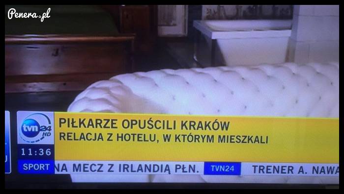 Relacja z hotelu w którym mieszkali piłkarze