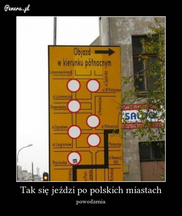 Tak się jeździ w polskich miastach