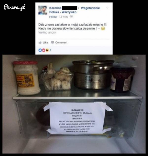 Tak to wygląda kiedy masz wegetarianina w chacie