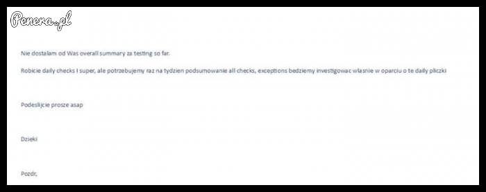 Tak wygląda mail z korpo świata