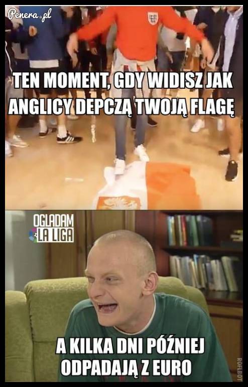 Ten moment gdy widzisz że Anglicy depczą Twoją flagę