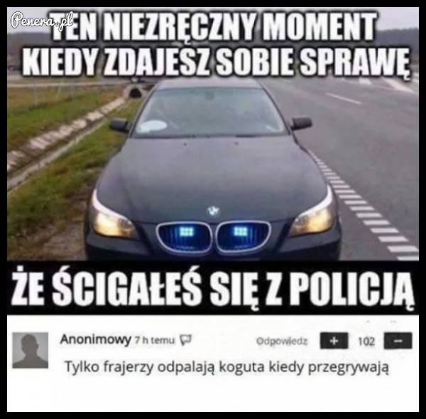 Ten niezręczny moment kiedy zdajesz sobie sprawę