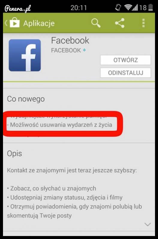 Facebook wprowadził nową możliwość w swojej aplikacji