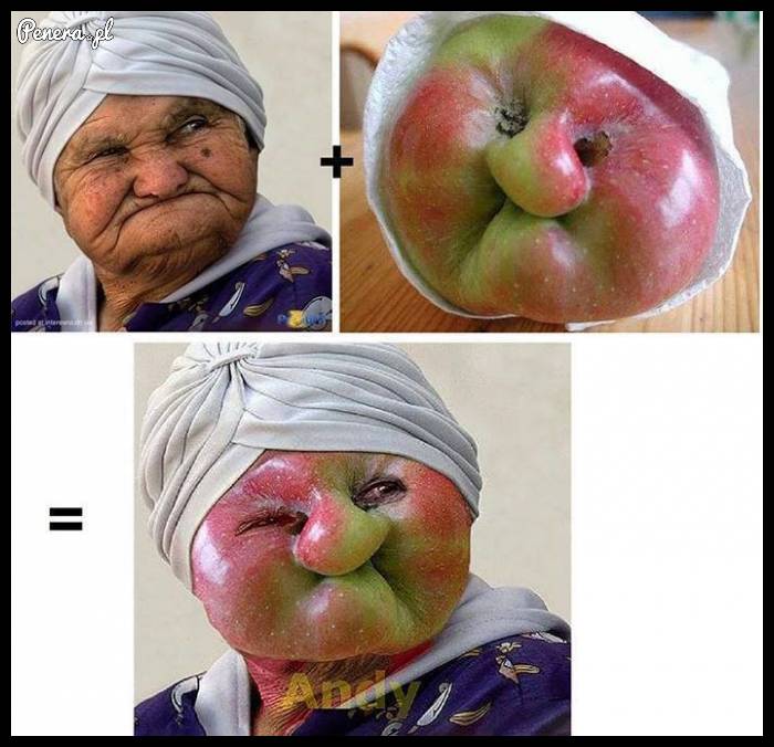 Połączenie babci i jabłka :D