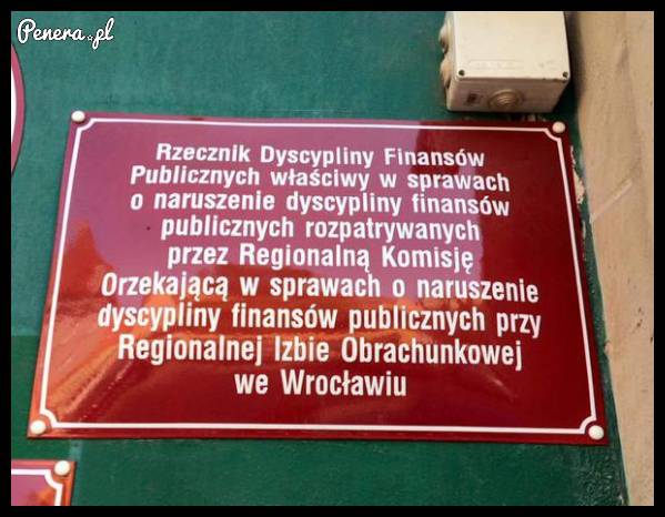 Takiej instytucji to jeszcze nie widziałem