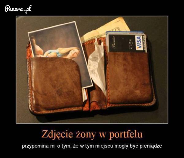 Zdjęcie żony w portfelu...