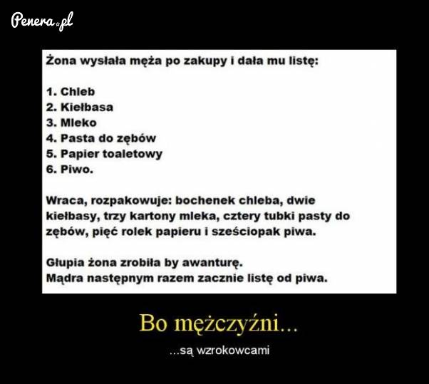 Bo mężczyźni są wzrokowcami