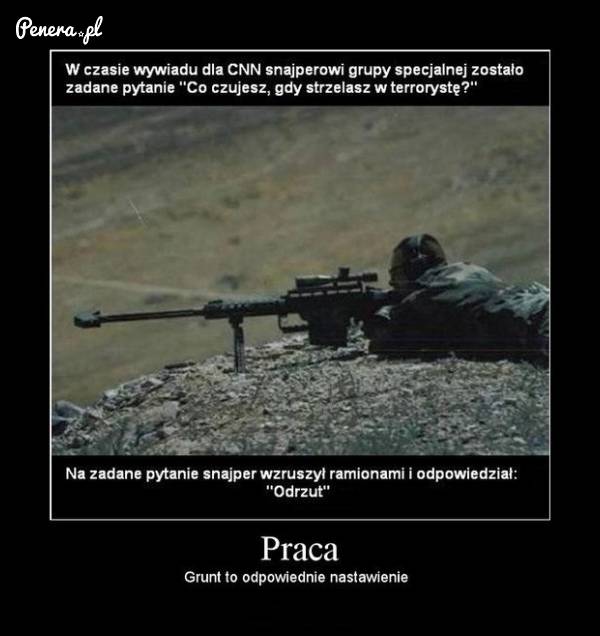 Co czuje snajper podczas strzału