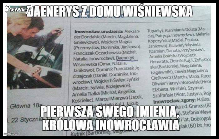 Daenerys z domu Wiśniewska