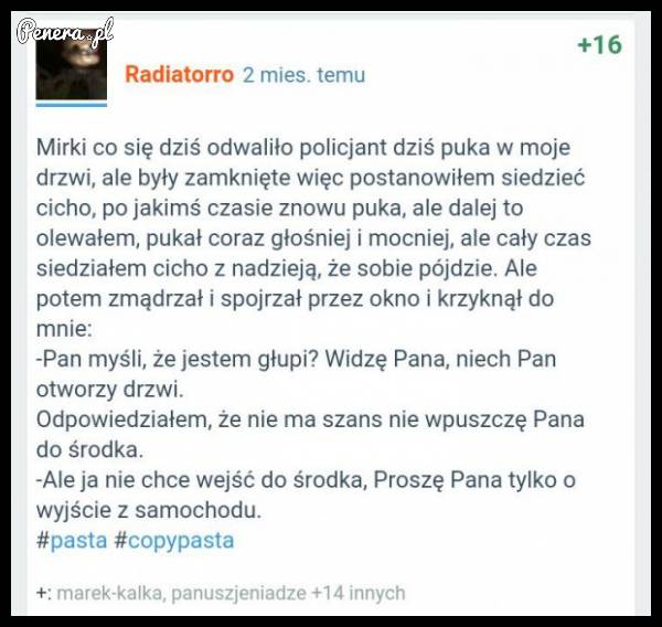 Gdy policjant zapuka do drzwi