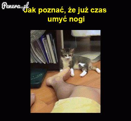 Jak poznać że już czas umyć nogi