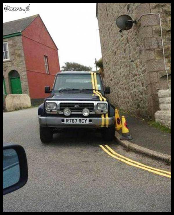 Karniak za złe parkowanie