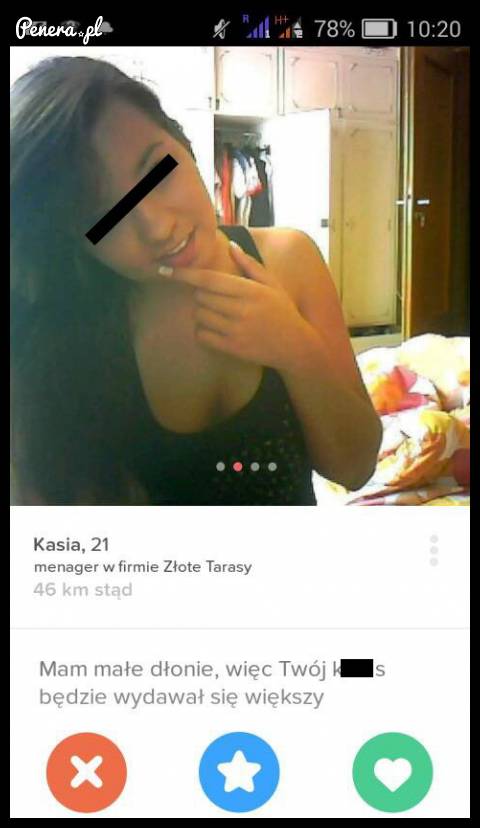 Kasia ma małe dłonie