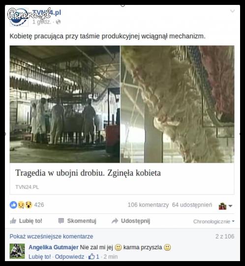 Komentarze po artykułem o kobiecie która zginęła