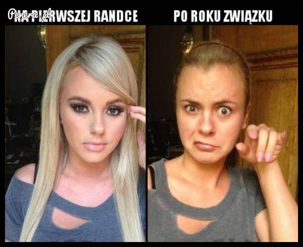 Na pierwszej randce kontra po roku związku