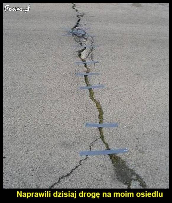 Naprawa drogi :D