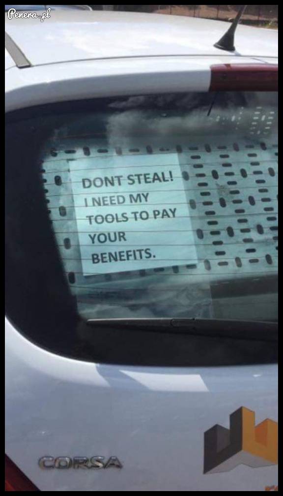 Nie kradnij! Potrzebuje moich narzędzi!