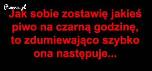 Piwo na czarną godzinę